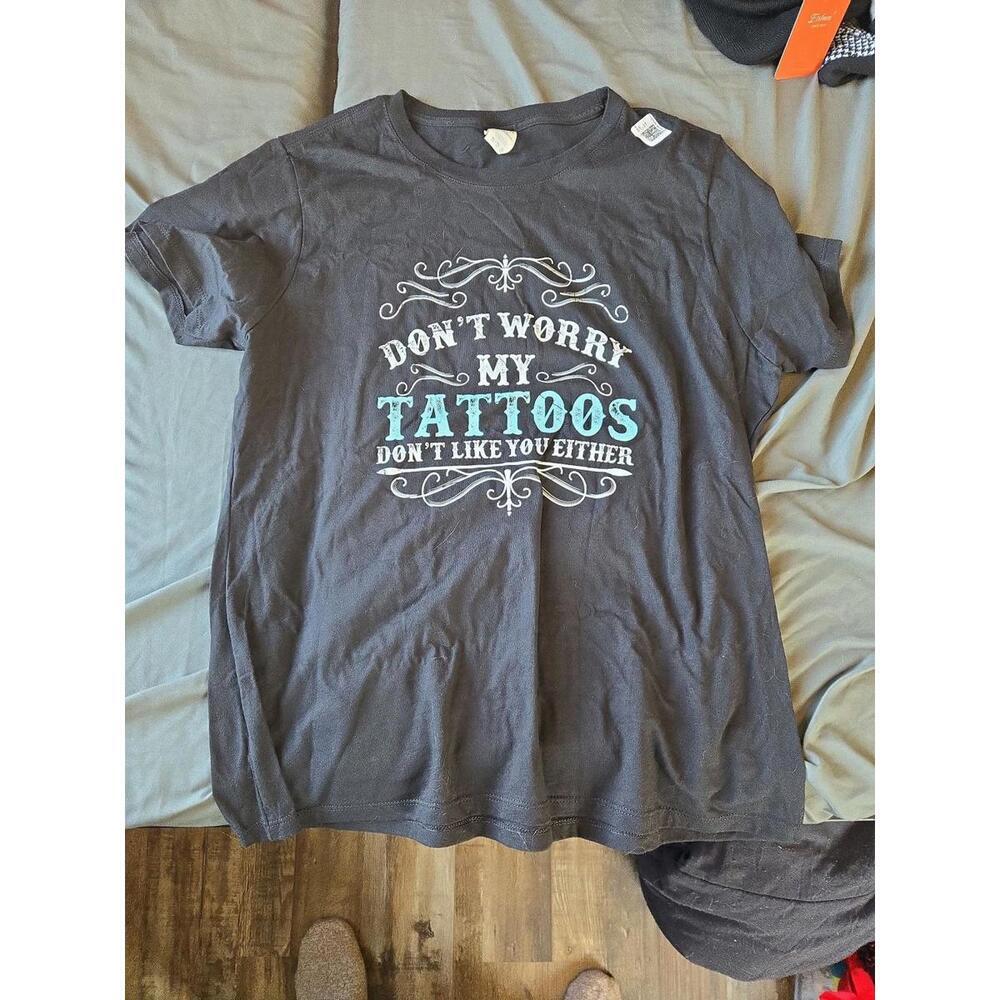 Port & Company 'Don't Worry My Tattoos Don't Like You Either' Graphic Tee